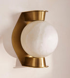 Enzo Alabaster Large Wall Light 10"H by Bling Lighting Studio