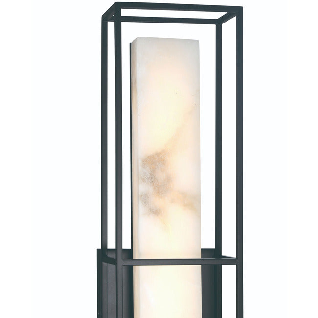 Saga Indoor / Outdoor Alabaster Wall Sconce by Bling Lighting Studio