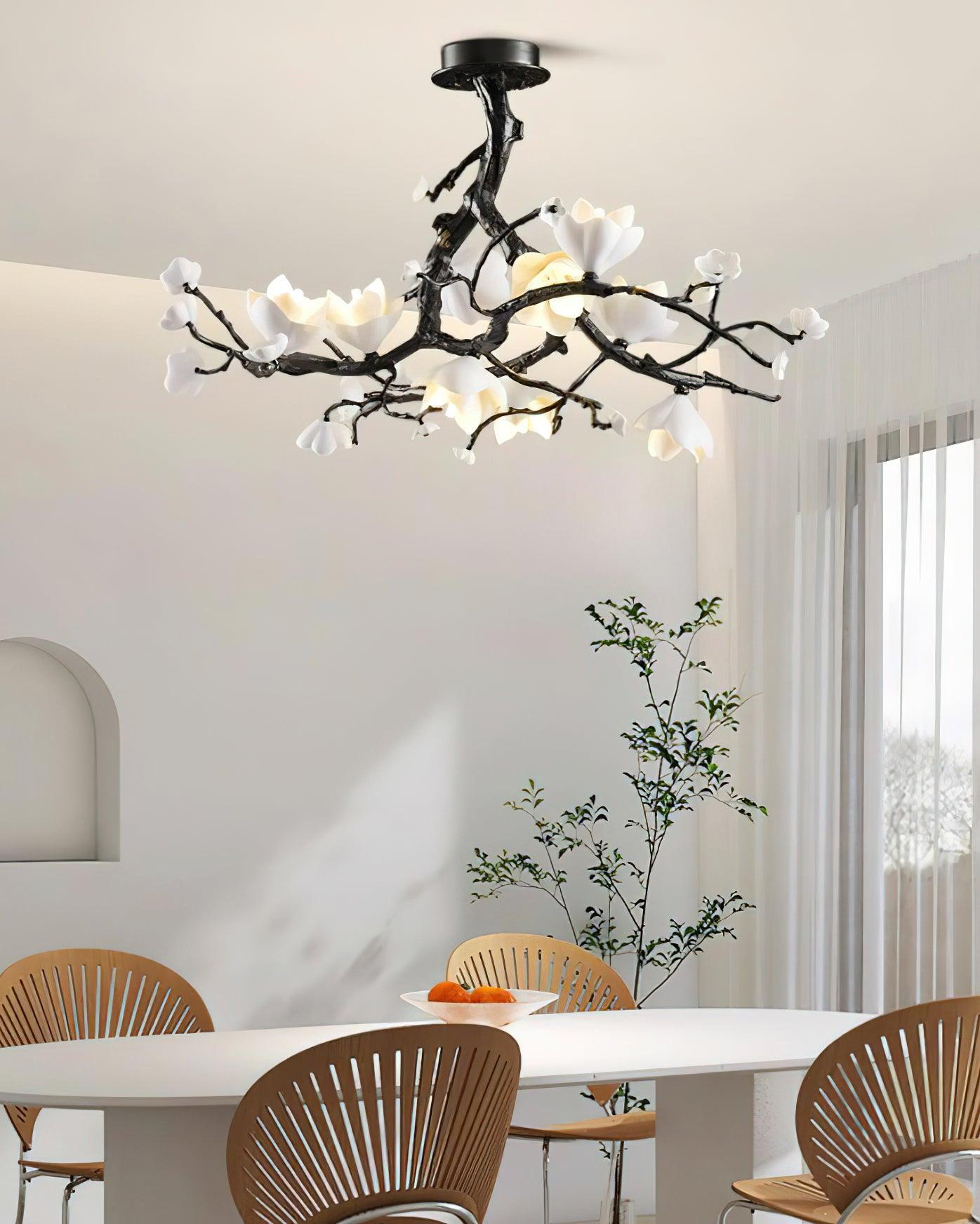 Exquisite Black Copper Tree Chandelier product image