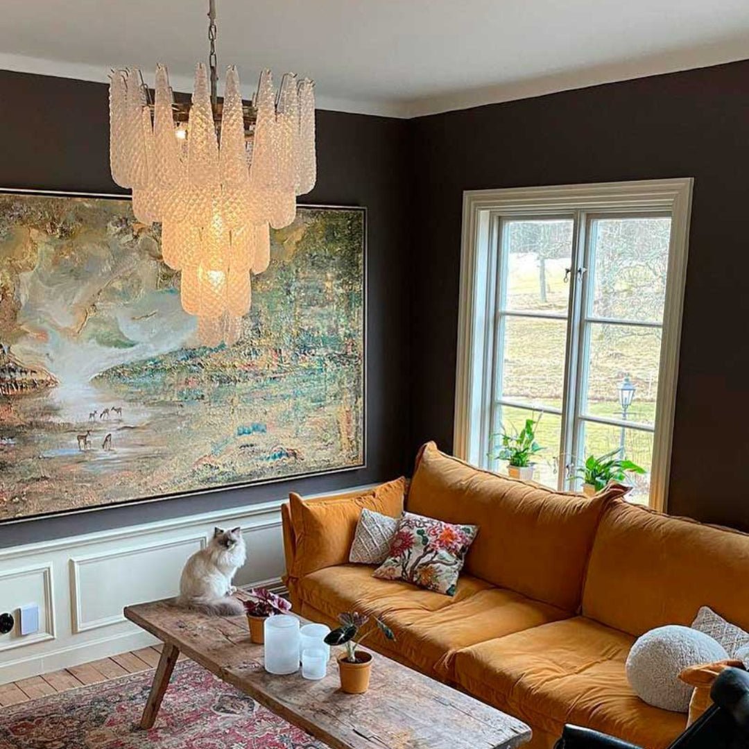 Exquisite Murano Glass Dewdrop Chandelier product image
