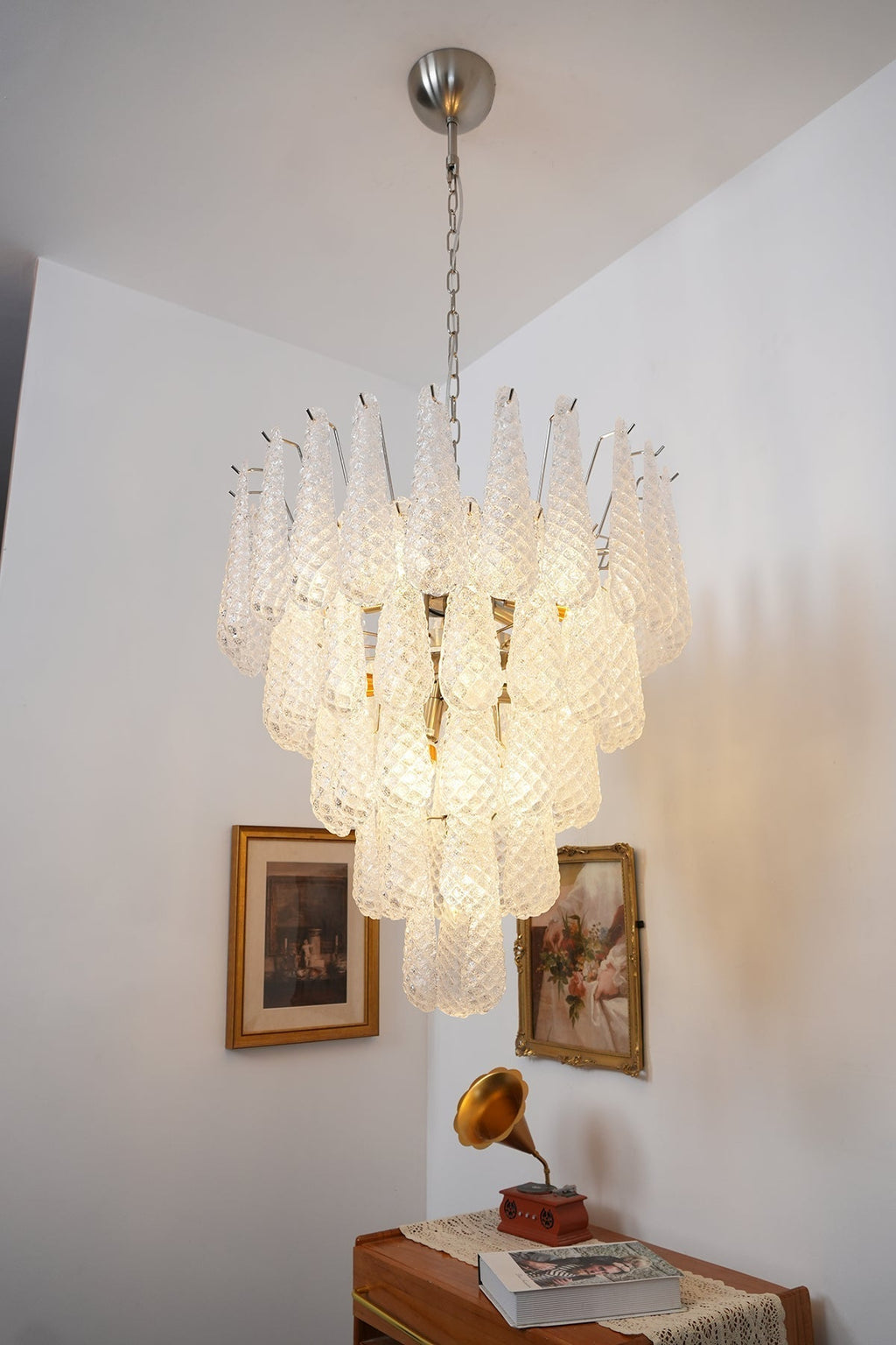 Exquisite Murano Glass Dewdrop Chandelier product image