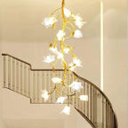Ezra Flower Crystal Branch Chandelier by Bling Lighting Studio