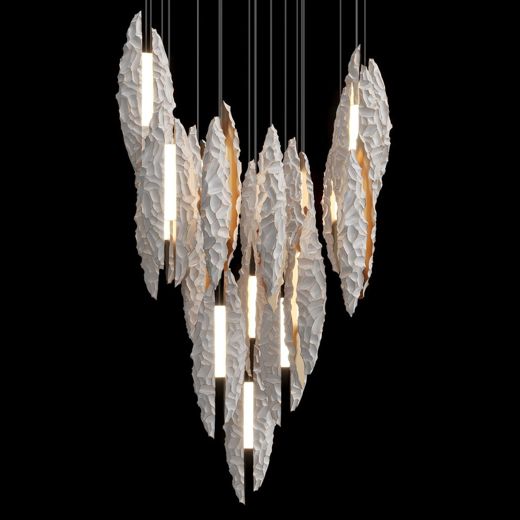 Silver Ice Shard Chandelier