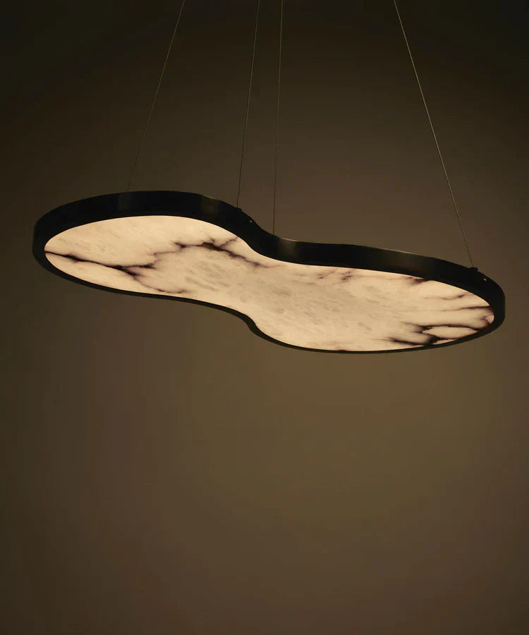 Fabula Alabaster Chandelier by Bling Lighting Studio