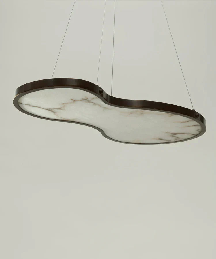 Fabula Alabaster Chandelier by Bling Lighting Studio