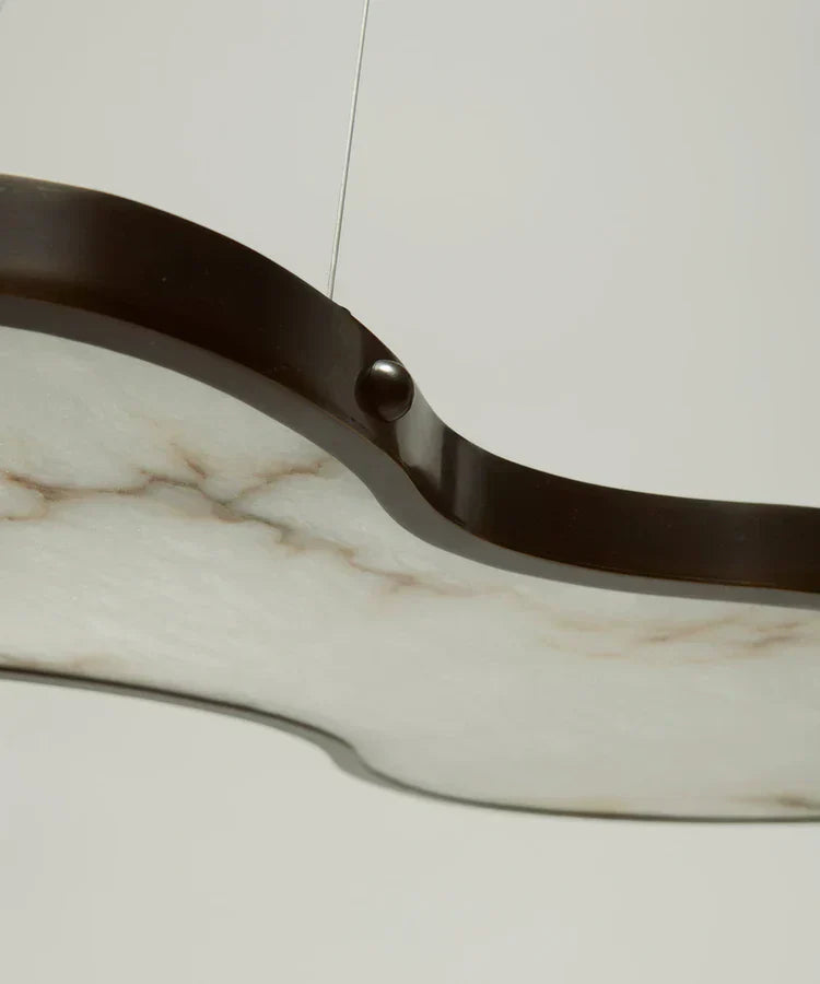 Fabula Alabaster Chandelier by Bling Lighting Studio