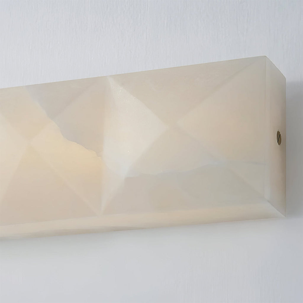 Faceted Alabaster Wall Sconce