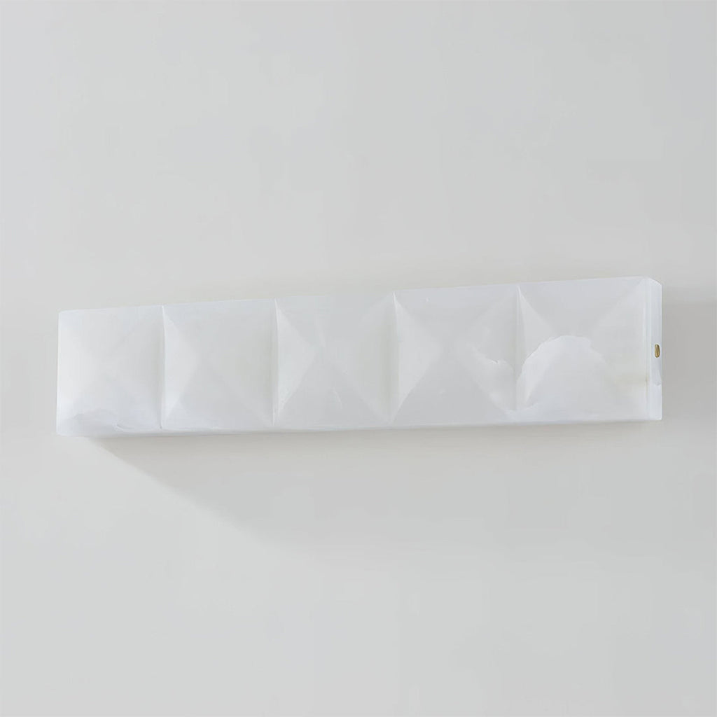Faceted Alabaster Wall Sconce