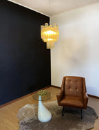 Fantastic Amber Murano Glass Tube Chandelier additional product view
