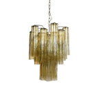 Fantastic Amber Murano Glass Tube Chandelier product image