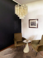Fantastic Murano Amber Glass Tube Chandelier product image