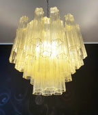 Fantastic Murano Amber Glass Tube Chandelier product image