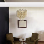 Fantastic Murano Amber Glass Tube Chandelier product image