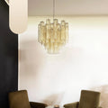 Fantastic Murano Amber Glass Tube Chandelier product image