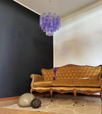 Fantastic Murano Amethyst Glass Tube Chandelier product image