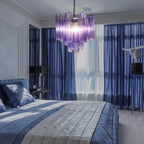 Fantastic Murano Amethyst Glass Tube Chandelier product image
