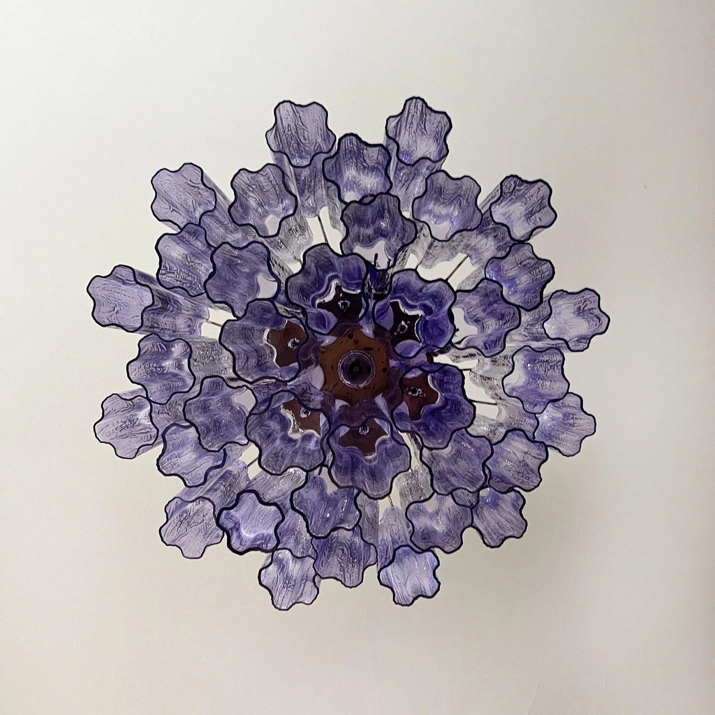 Fantastic Murano Amethyst Glass Tube Chandelier product image