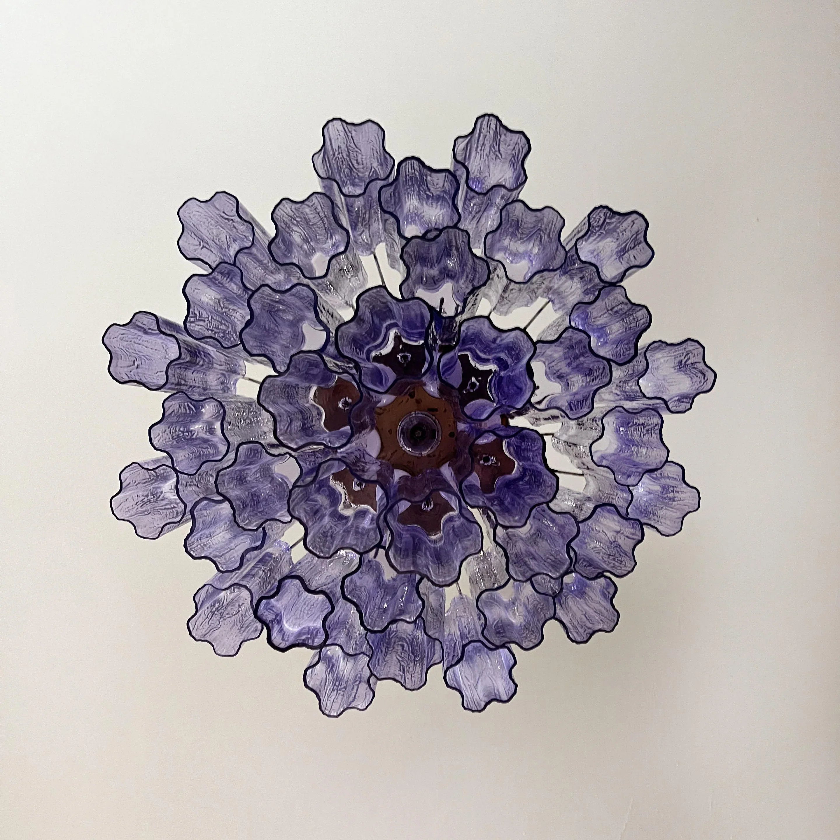 Fantastic Murano Amethyst Glass Tube Chandelier product image