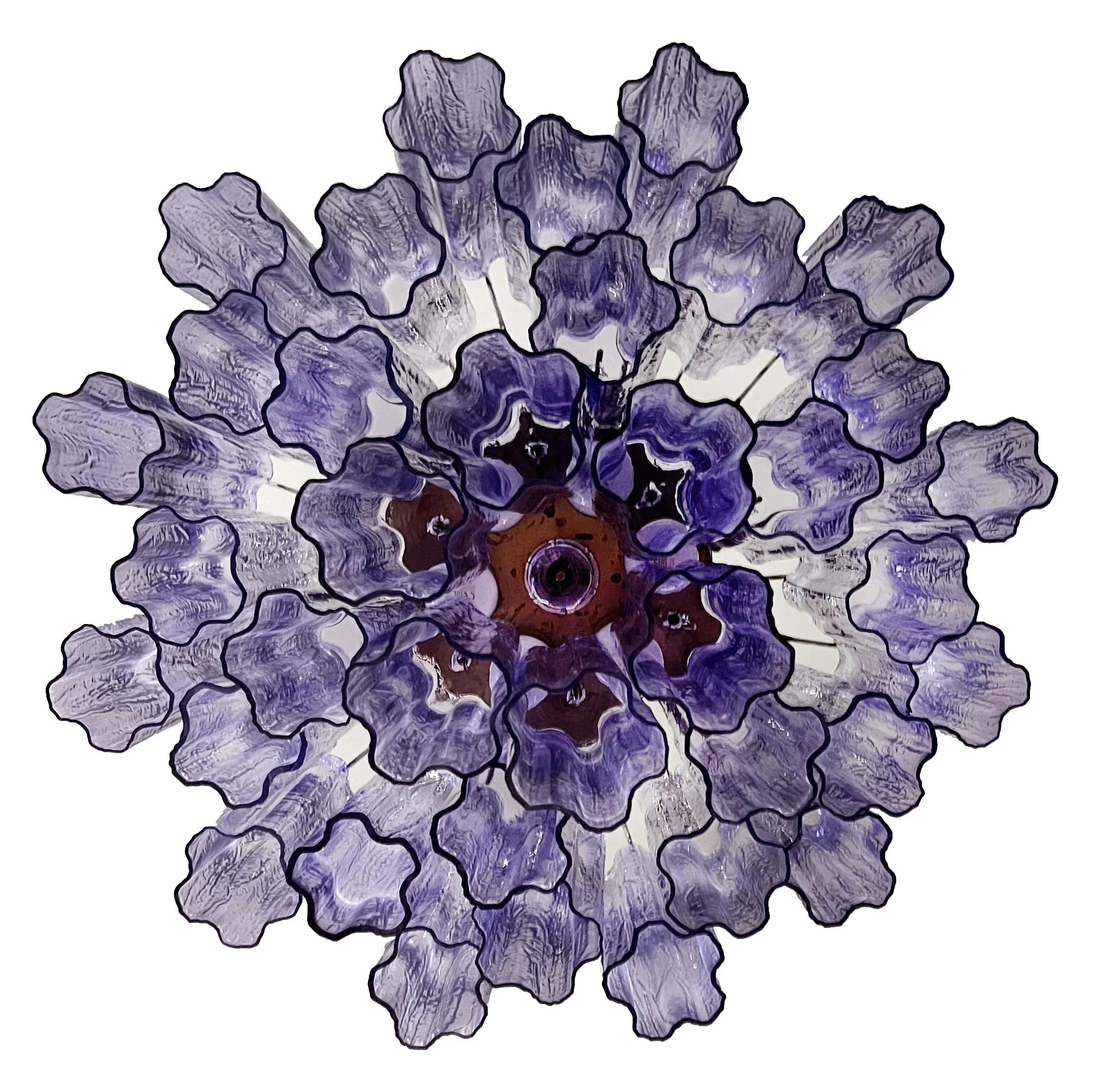Fantastic Murano Amethyst Glass Tube Chandelier product image