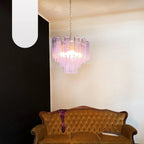 Fantastic Murano Amethyst Glass Tube Chandelier product image