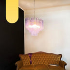 Fantastic Murano Amethyst Glass Tube Chandelier product image