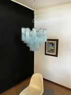 Fantastic Murano Blue Glass Tube Chandelier product image