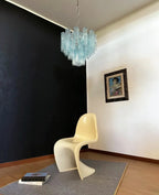 Fantastic Murano Blue Glass Tube Chandelier product image