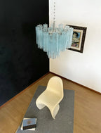 Fantastic Murano Blue Glass Tube Chandelier product image