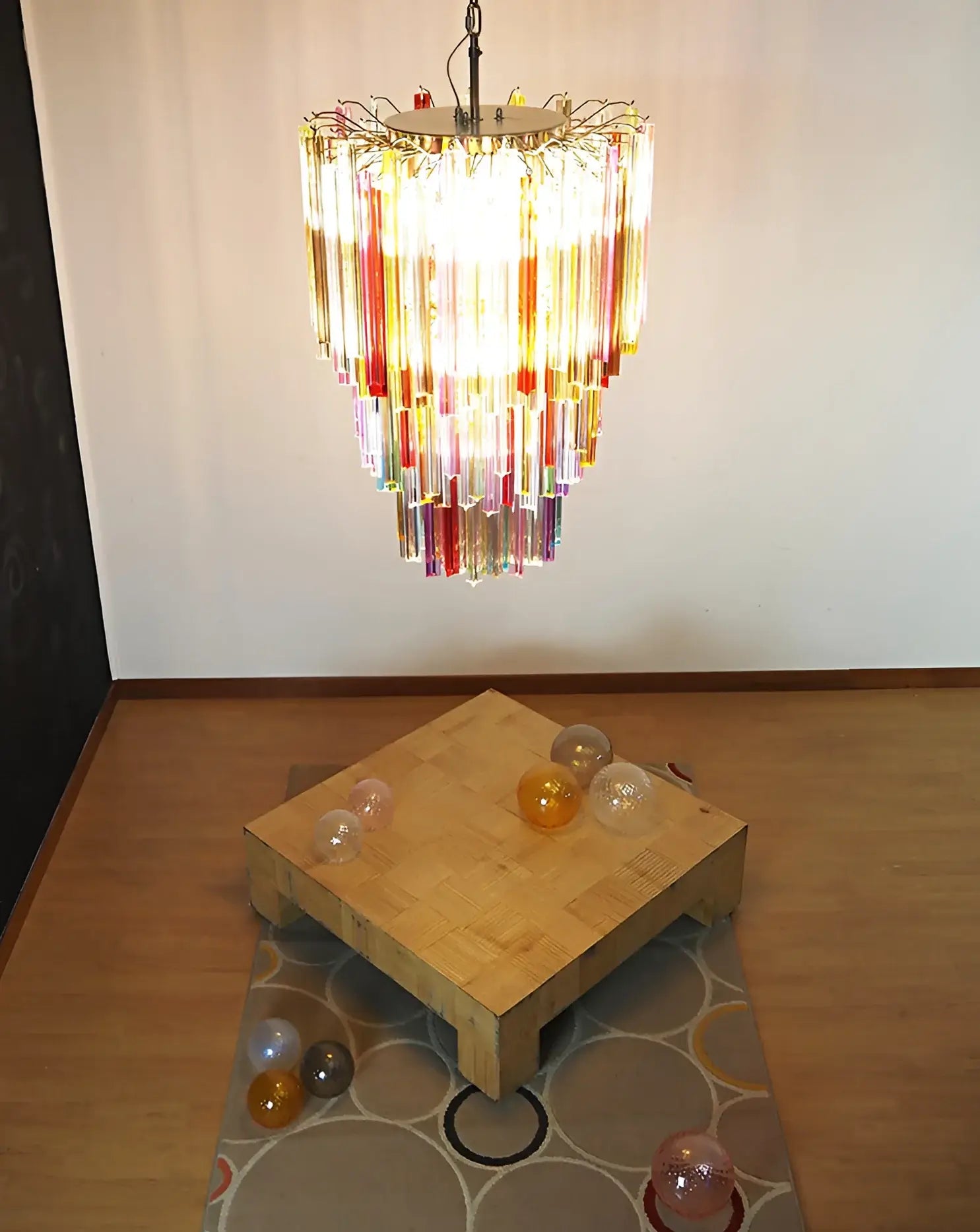 Fantastic Murano Prisms Multicolor Chandelier product image