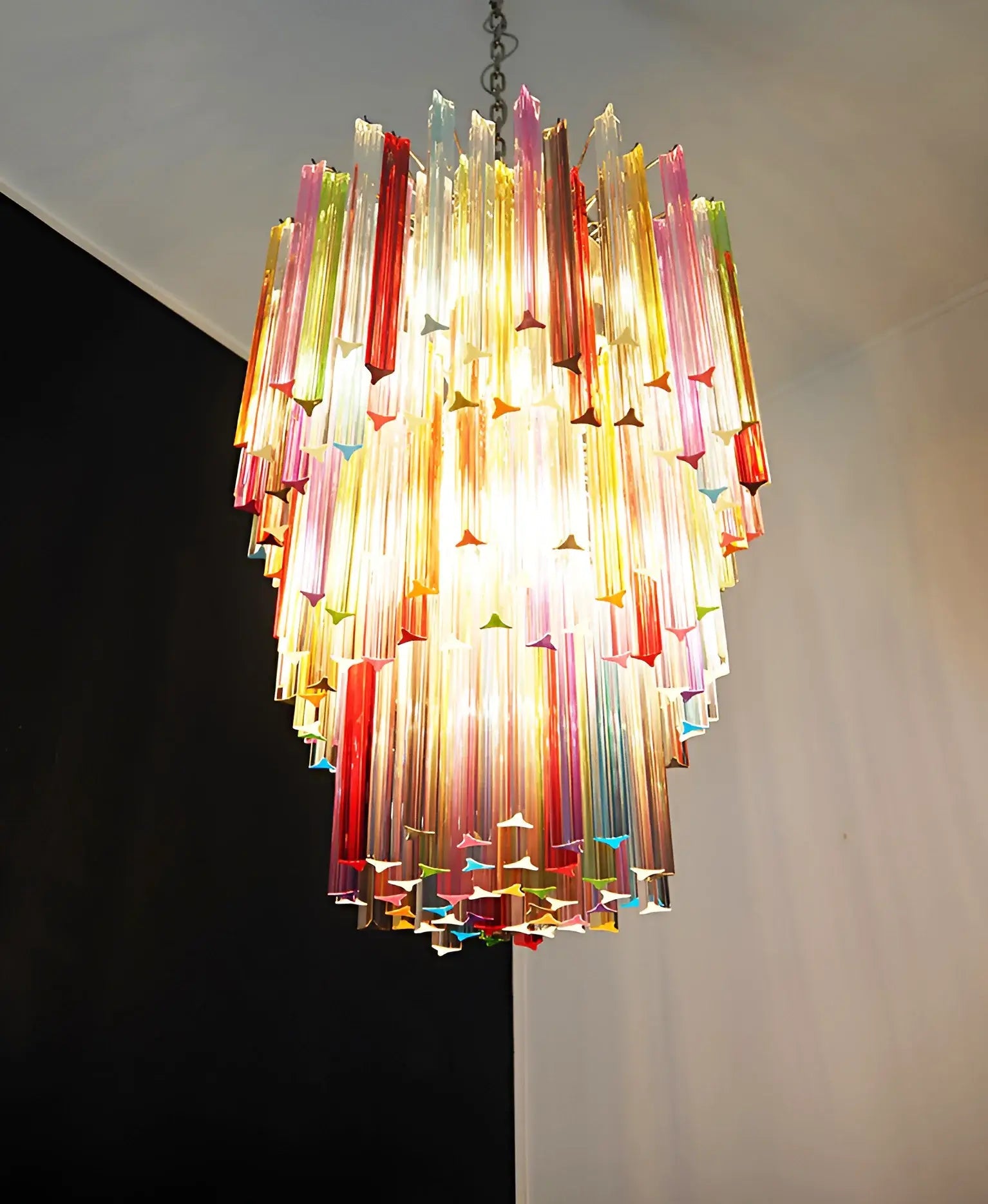 Fantastic Murano Prisms Multicolor Chandelier product image
