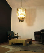 Fantastic Murano Prisms Smoked Transparent Chandelier product image