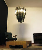 Fantastic Murano Prisms Smoked Transparent Chandelier product image
