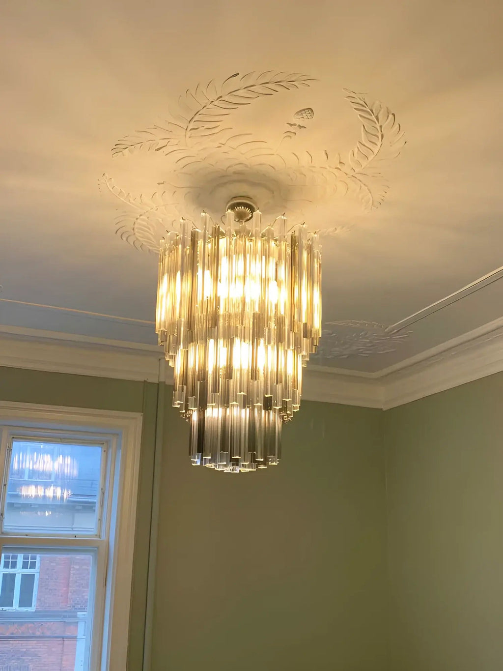 Fantastic Murano Prisms Smoked Transparent Chandelier product image