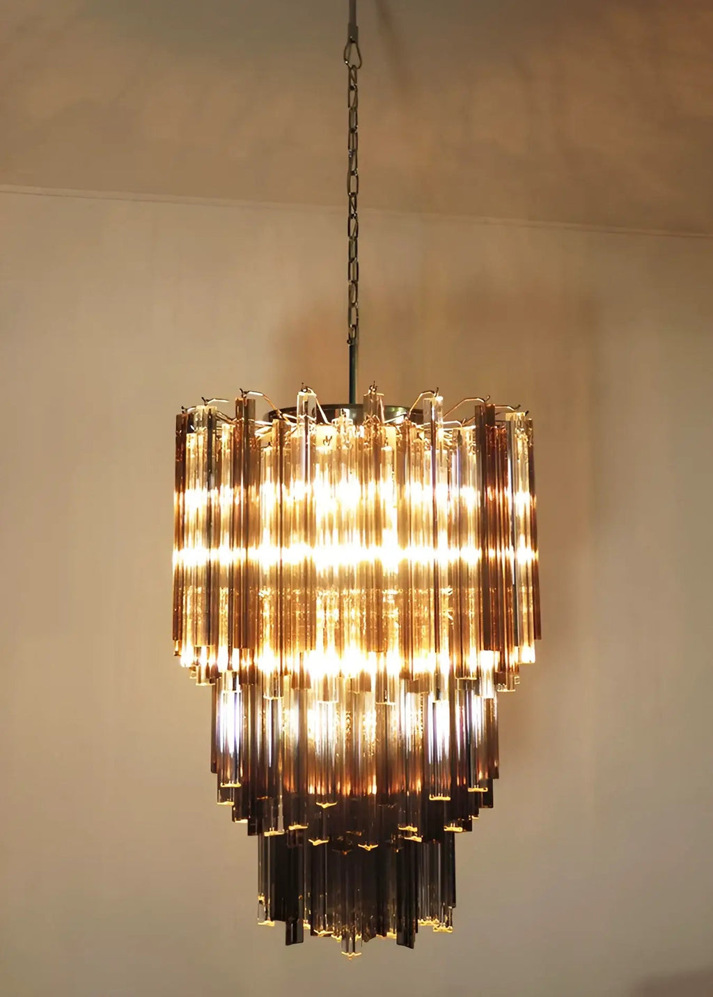 Fantastic Murano Prisms Smoked Transparent Chandelier product image
