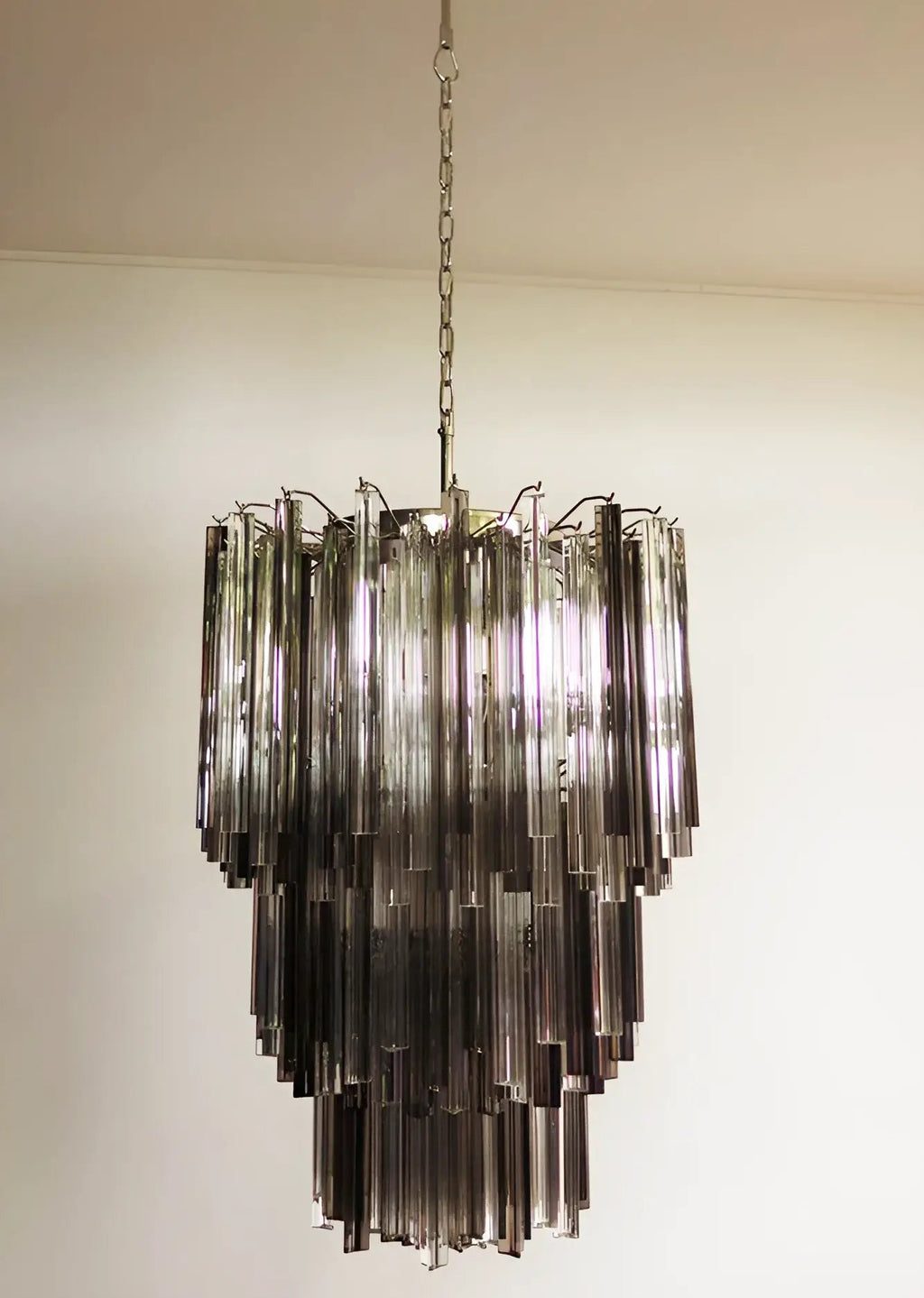 Fantastic Murano Prisms Smoked Transparent Chandelier product image