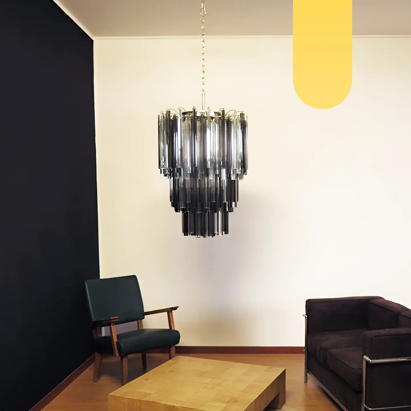 Fantastic Murano Prisms Smoked Transparent Chandelier product image