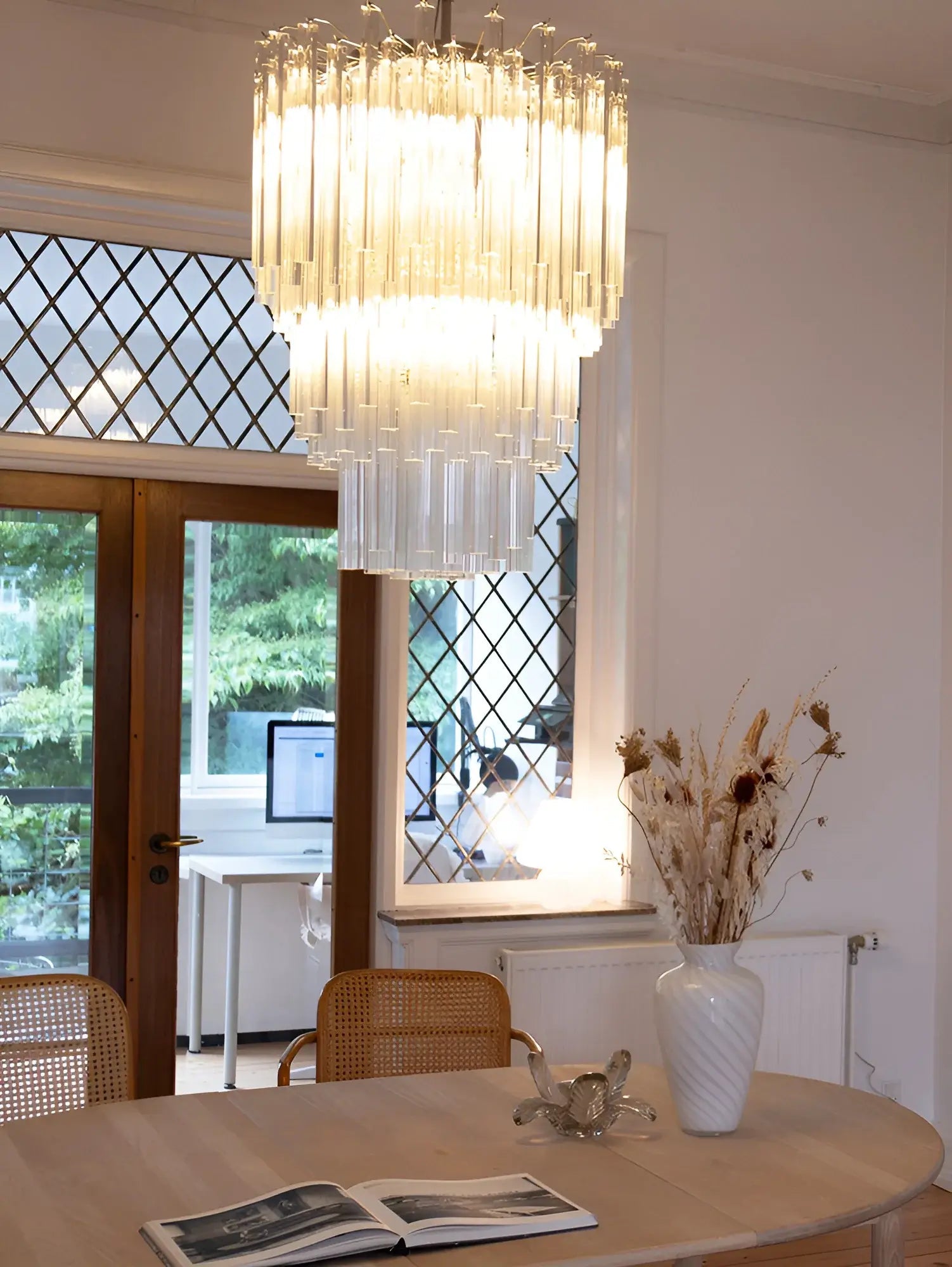 Fantastic Murano Prisms Transparent Chandelier product image