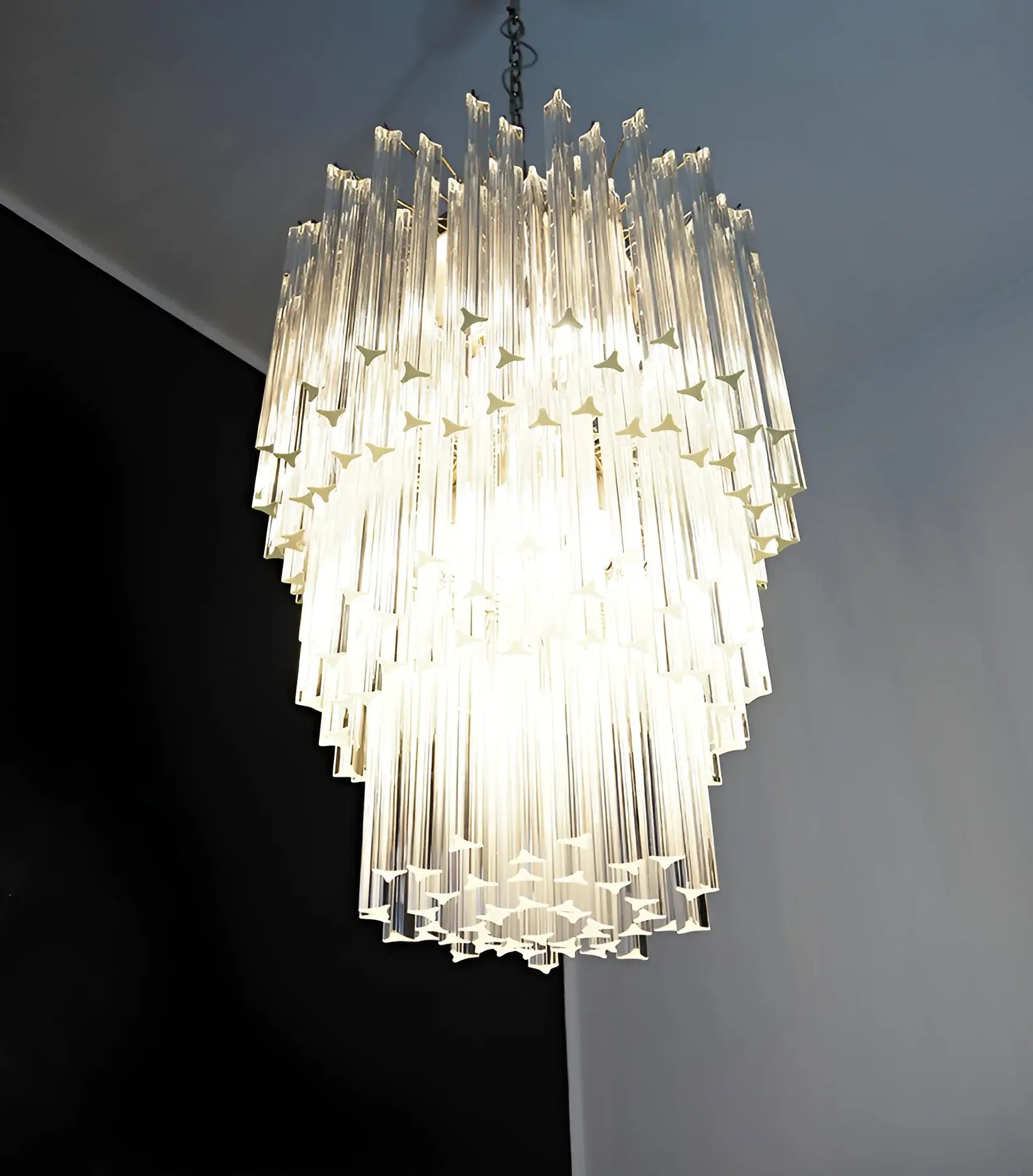 Fantastic Murano Prisms Transparent Chandelier product image