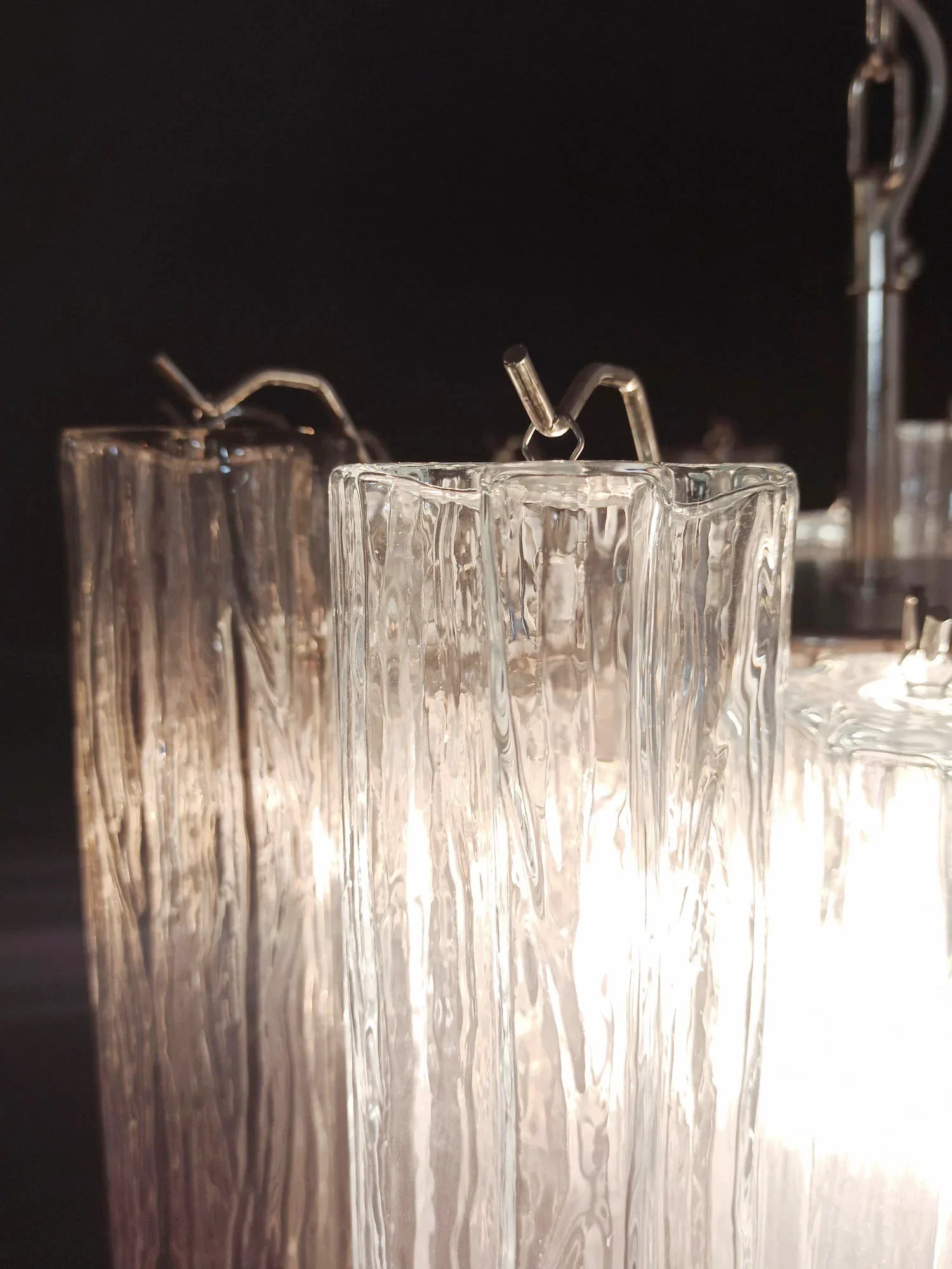 Fantastic Murano Smoked Glass Tube Chandelier product image