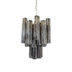 Fantastic Smoked Murano Glass Tube Chandelier product image