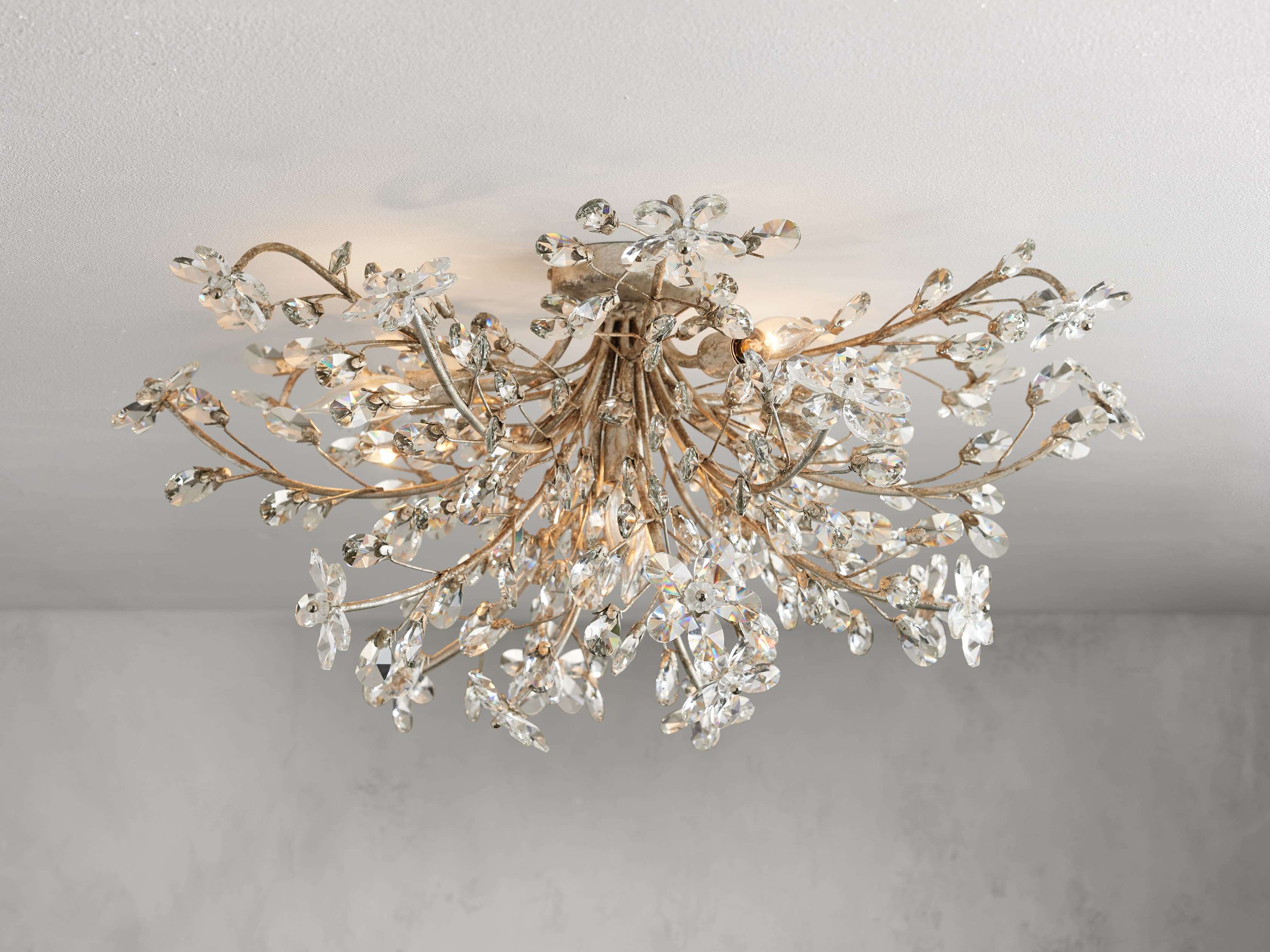 Fiore Flush Mount lighting fixture material and finish detail