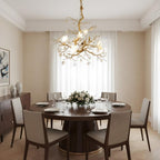 Flaviar Crystal Flower Branch Chandelier by Bling Lighting Studio