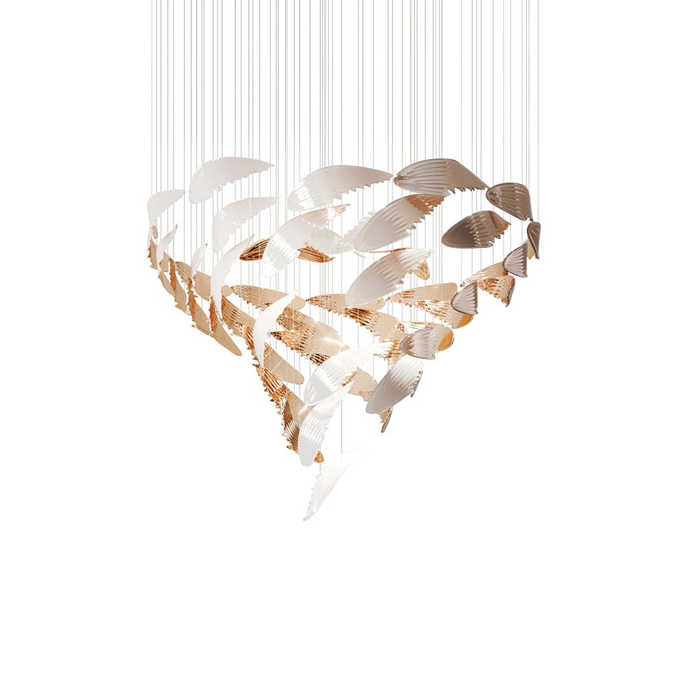 Fluid Layered Glass Ceiling Chandelier product image