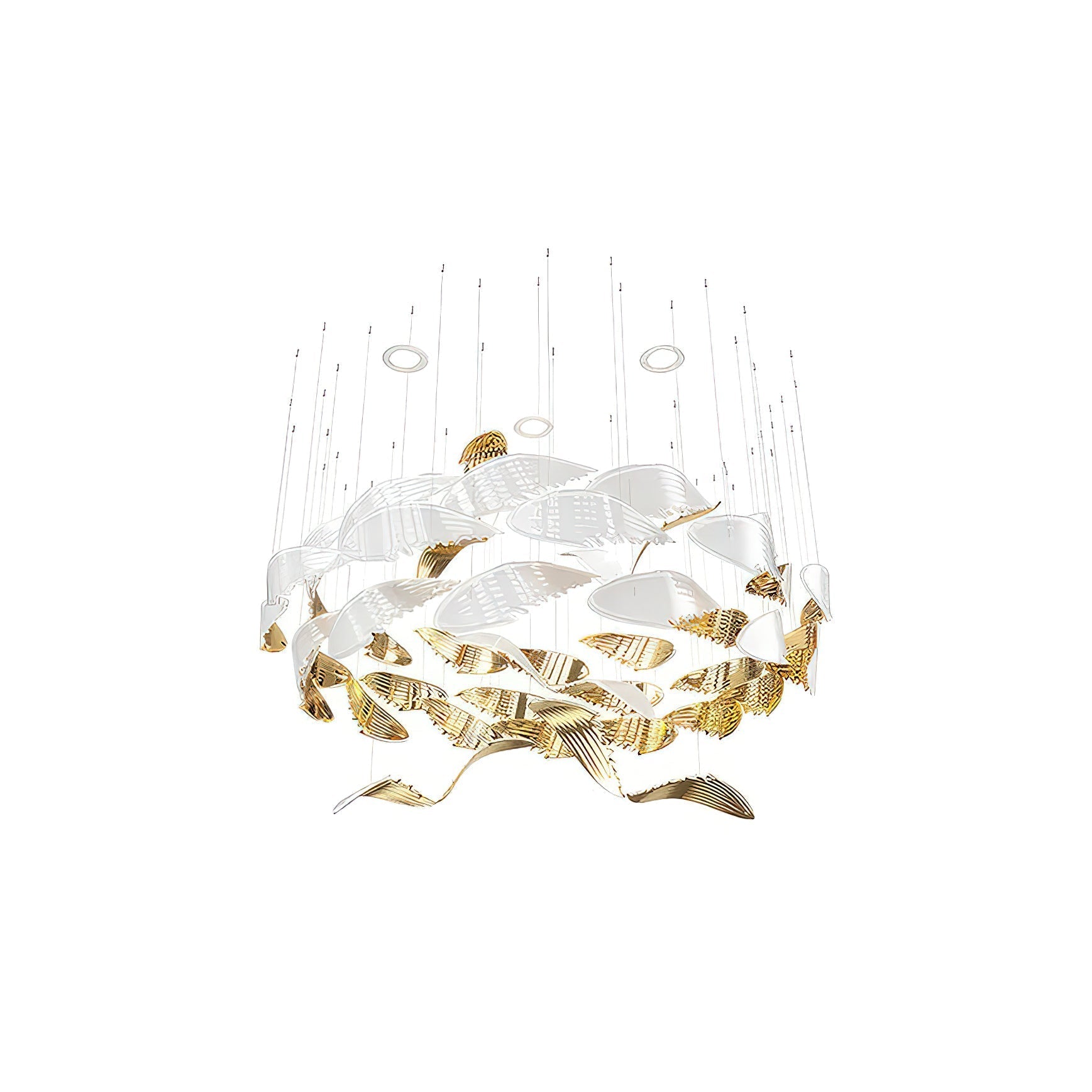 Fluid Layered Glass Ceiling Chandelier product image