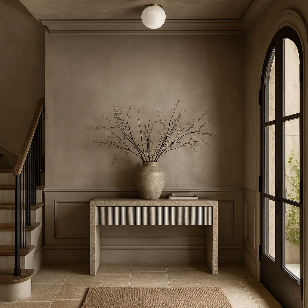 Moonshade Alabaster Light lighting fixture material and finish detail
