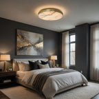Laurel Alabaster Copper Flush Mount by Bling Lighting Studio
