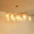 Forest Dawn Brass Branch Chandelier by Bling Lighting Studio
