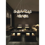 Foret 20 Light 55 inch Gold Pendant Ceiling Light by Bling Lighting Studio
