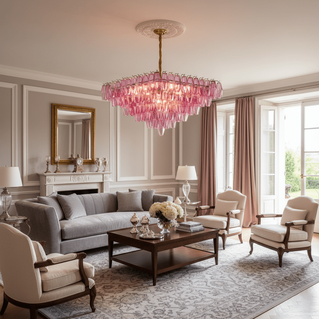 Murano Poliedri Prism Empire Chandelier