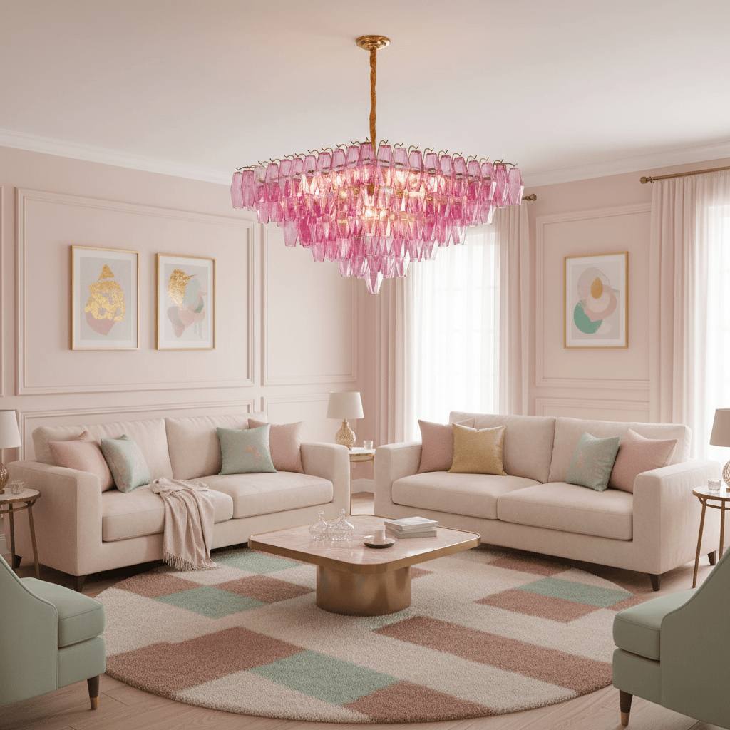Murano Poliedri Prism Empire Chandelier